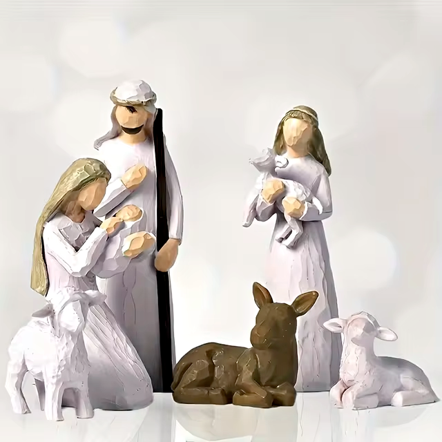 Presepe di Natale Genuino - Set di 6 Pezzi