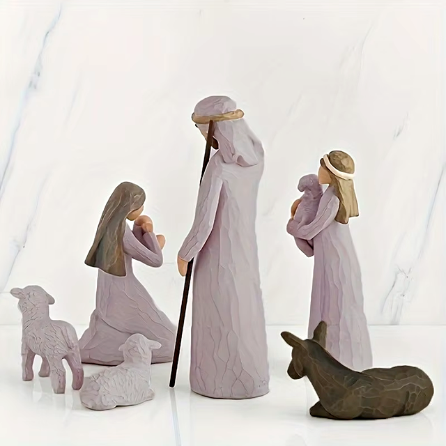 Presepe di Natale Genuino - Set di 6 Pezzi