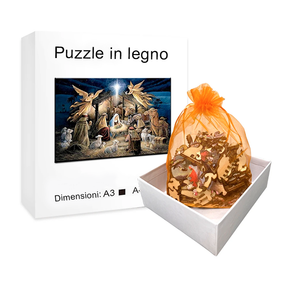 Puzzle di Natale Educativo in Legno